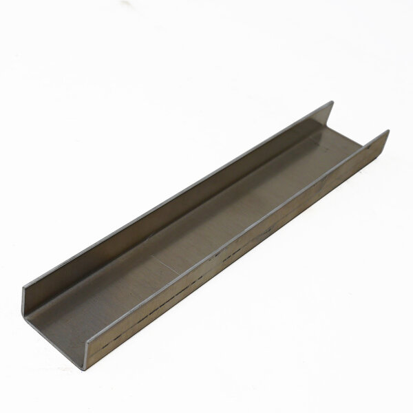 Aluminium U-profile 1.5 mm smooth sheet - natural