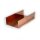 Custom made copper U-profil 1.0mm